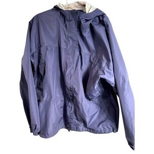 Vintage L.L.Bean Women's X-Large Raincoat, Blue‎